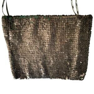 Forever 21 Black Sequin Tube Top Size 2X Handwash